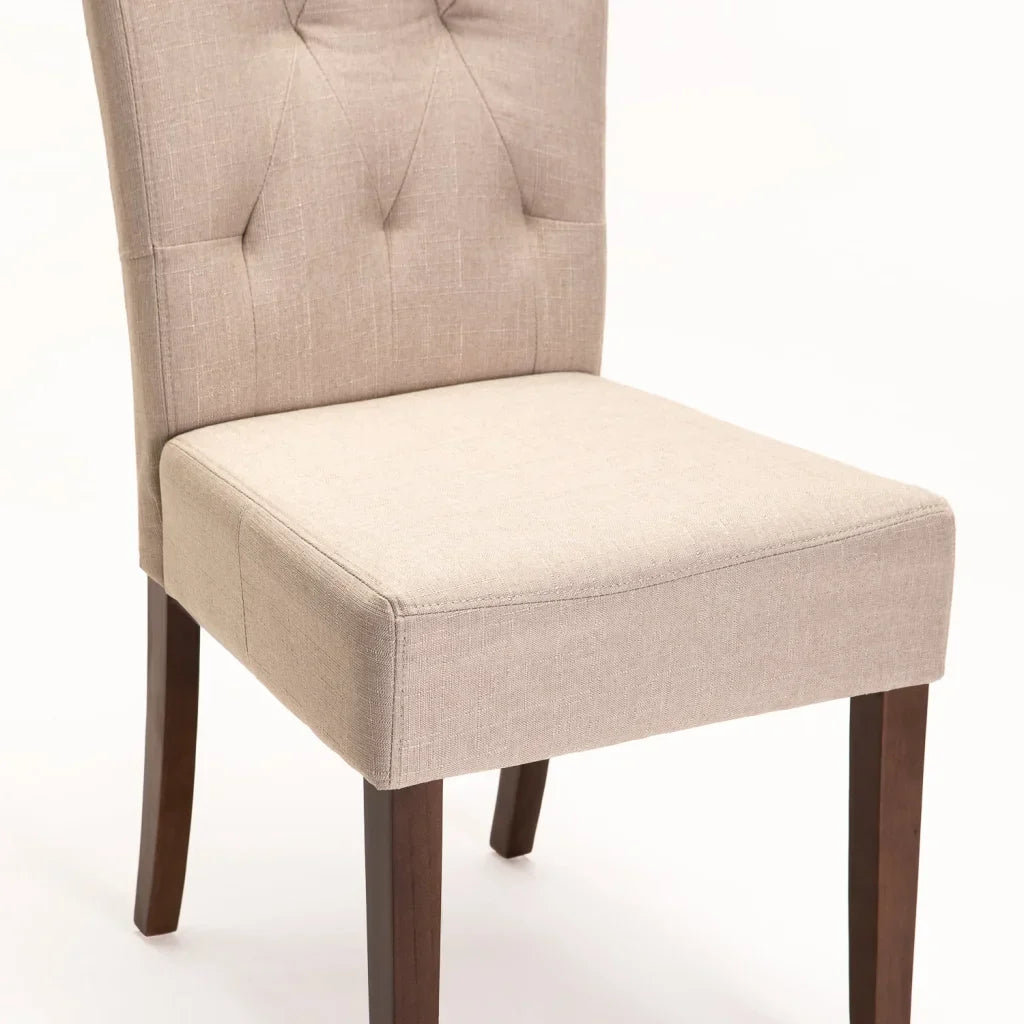 CHESTERFIELD FABRIC DINING CHAIR