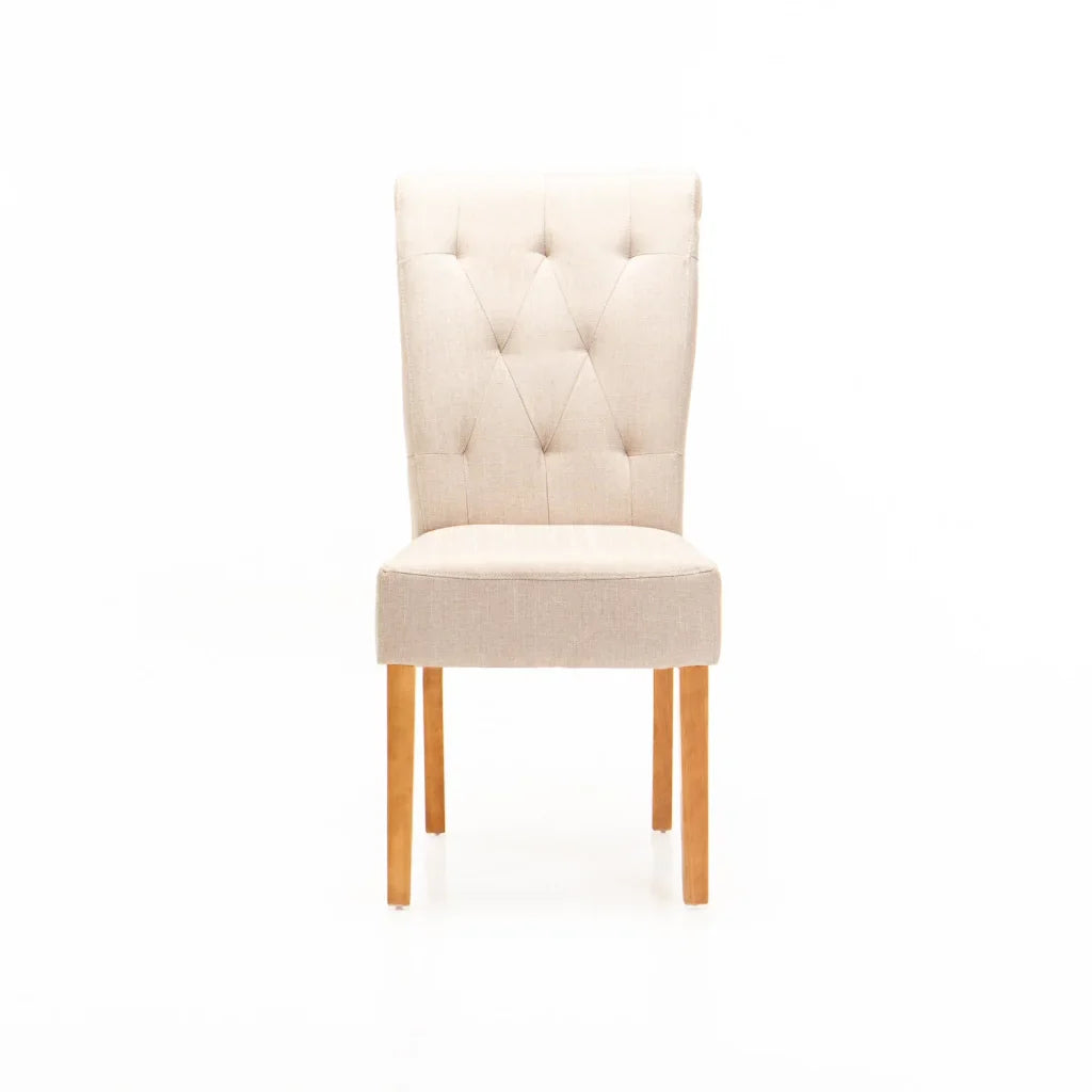 CHESTERFIELD FABRIC DINING CHAIR