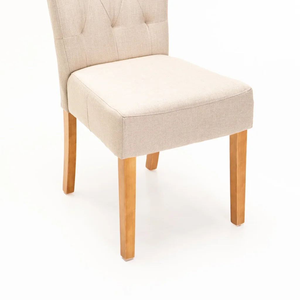 CHESTERFIELD FABRIC DINING CHAIR