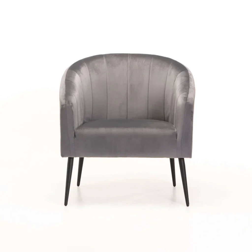 COLT VELVET CHAIR - BLACK LEG