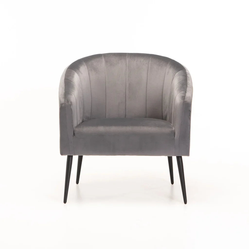 COLT VELVET CHAIR - BLACK LEG