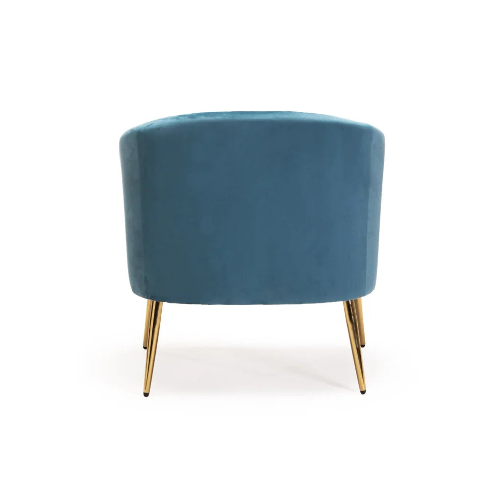 COLT VELVET CHAIR - GOLD LEG
