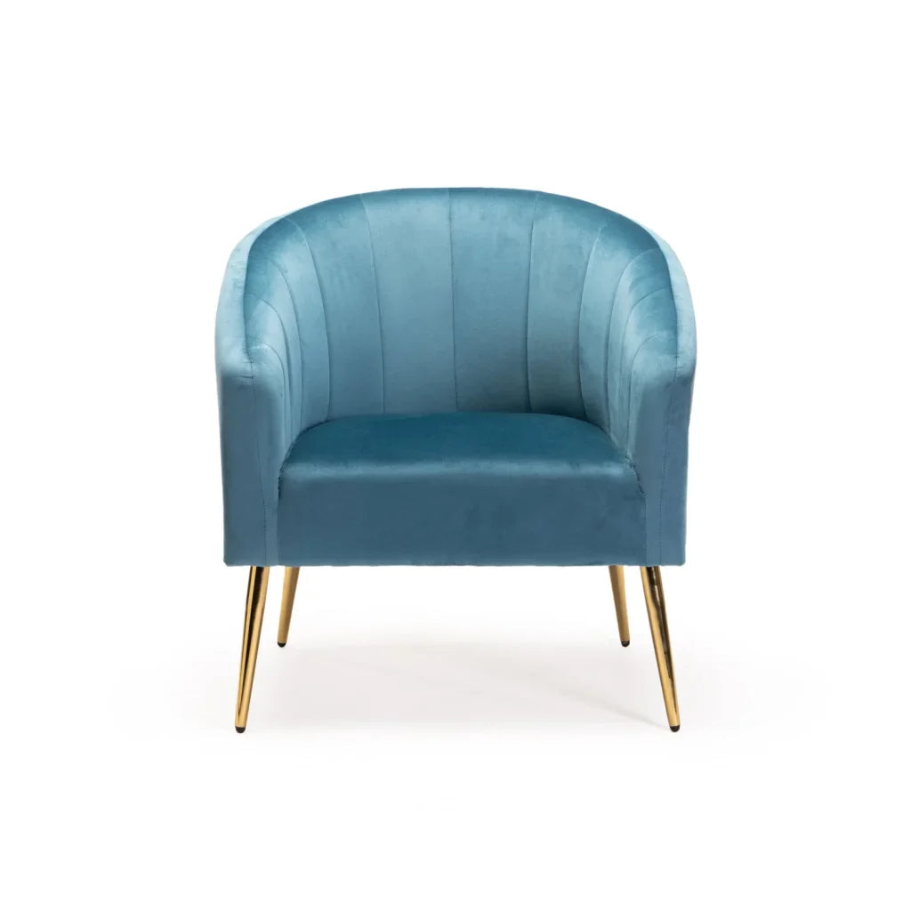 COLT VELVET CHAIR - GOLD LEG