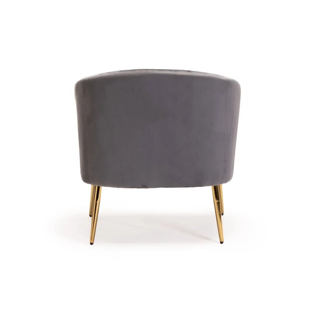 COLT VELVET CHAIR - GOLD LEG