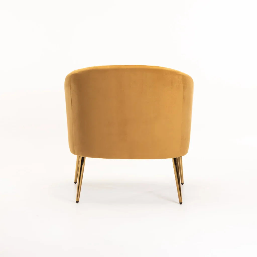 COLT VELVET CHAIR - GOLD LEG