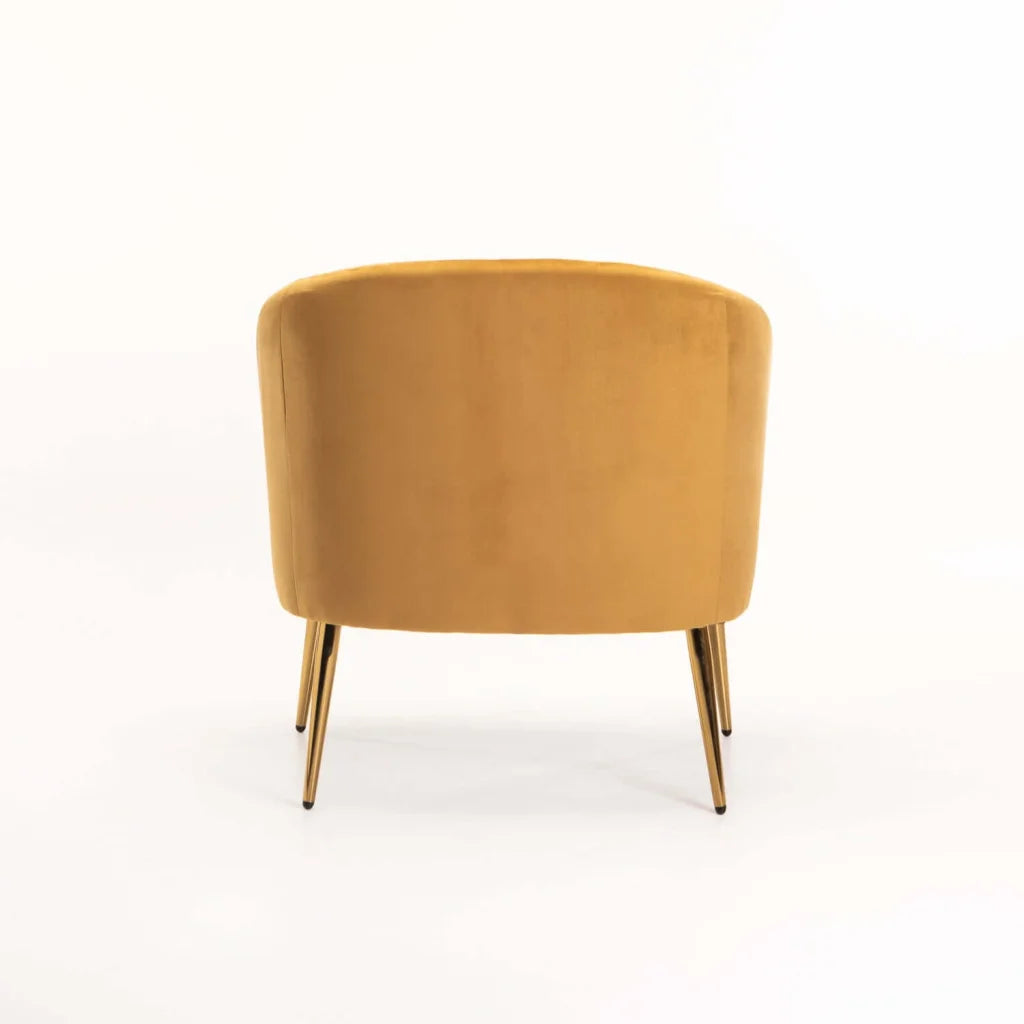 COLT VELVET CHAIR - GOLD LEG