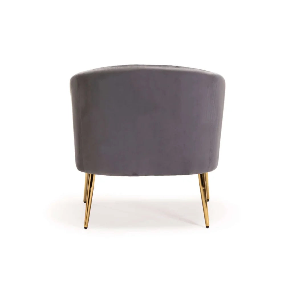 COLT VELVET CHAIR - GOLD LEG