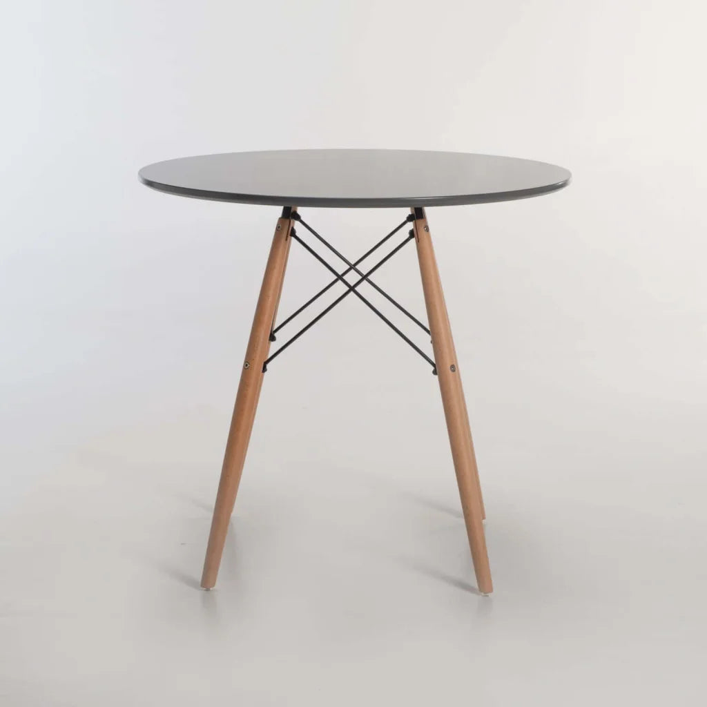 ELIA ROUND WOODEN LEG TABLE