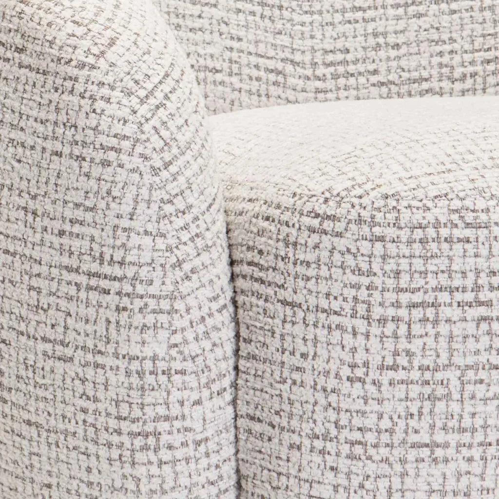 INDIGO FABRIC SWIVEL CHAIR - LIGHT GREY