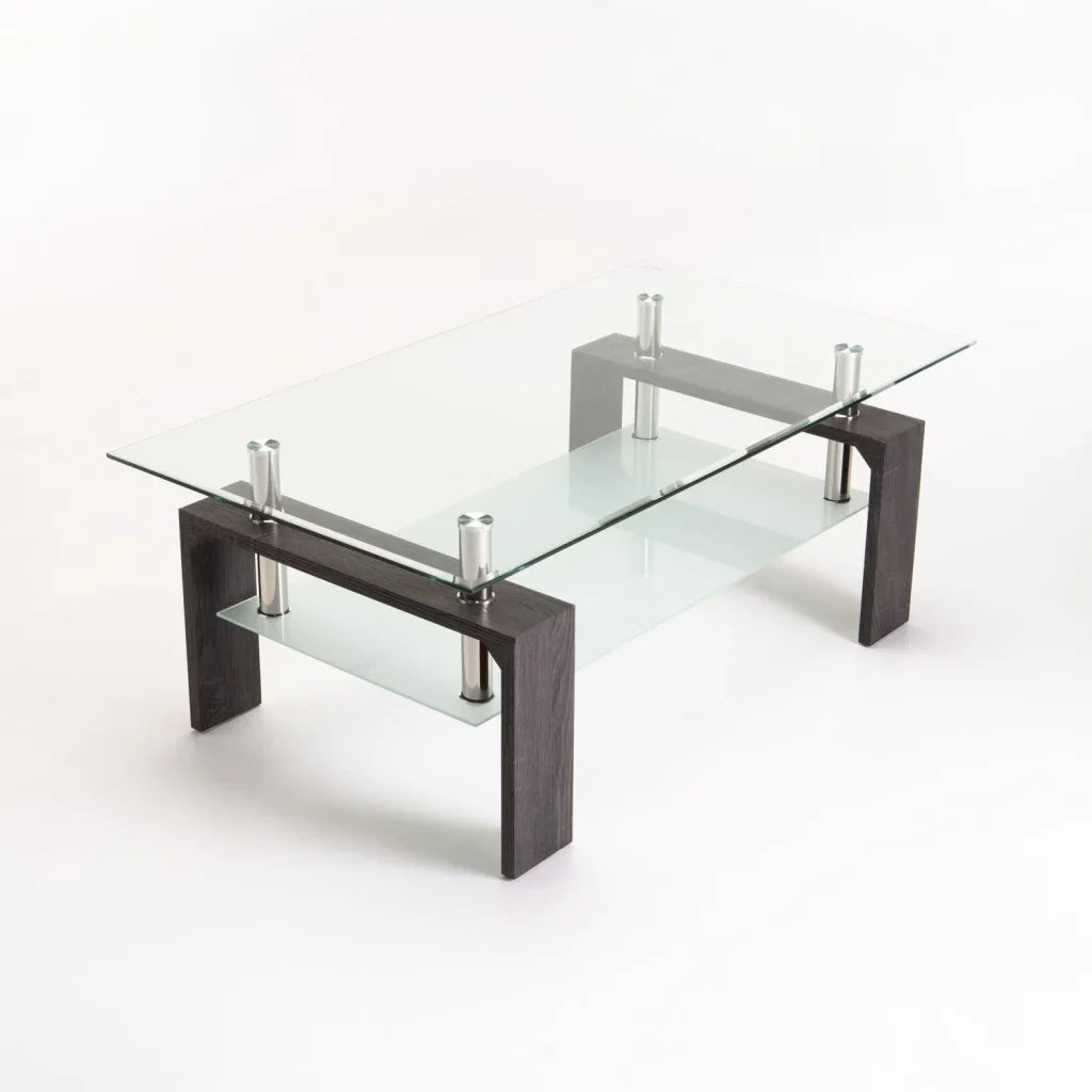 LALA 110x60cm GLASS COFFEE TABLE