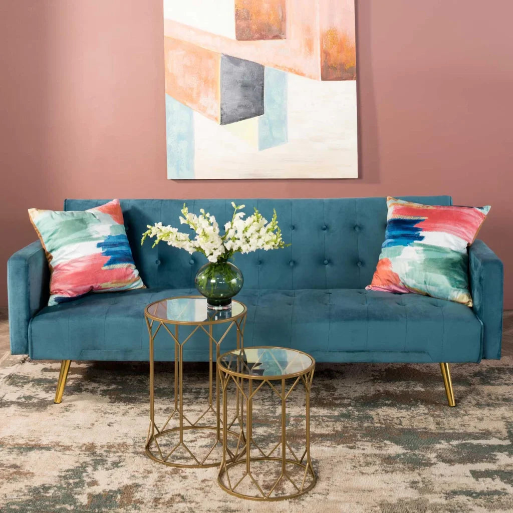 MAC VELVET SLEEPER COUCH