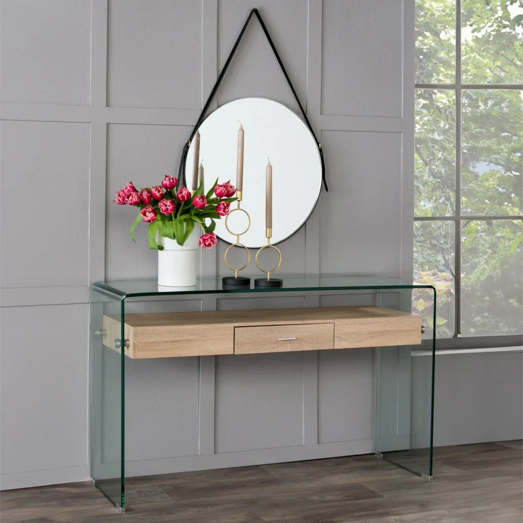 IVY 120x40cm 12MM TEMPERED GLASS CONSOLE