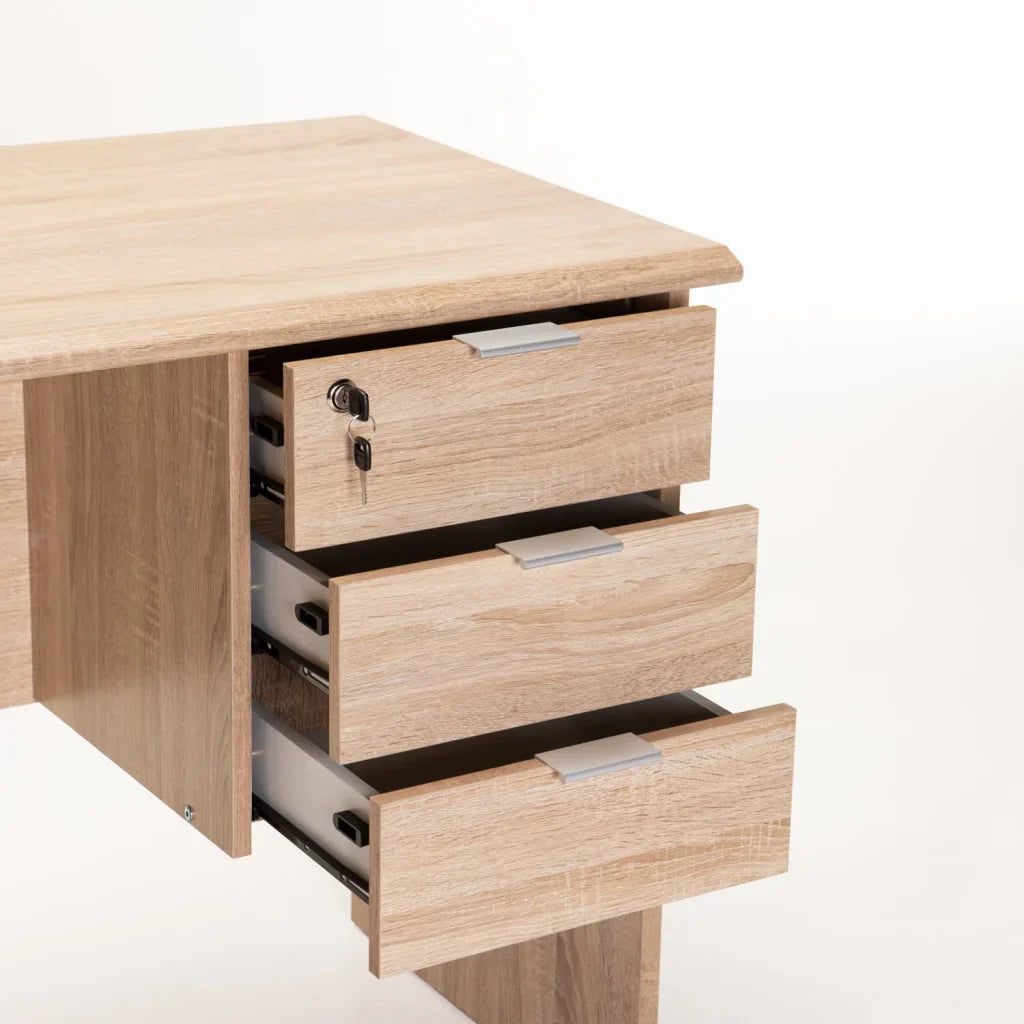 SOHO 120cm DELUXE 3 DRAWER DESK